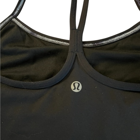 lululemon athletica Women’s Black Athletic Y Tank Top Size 4 - Picture 6 of 8